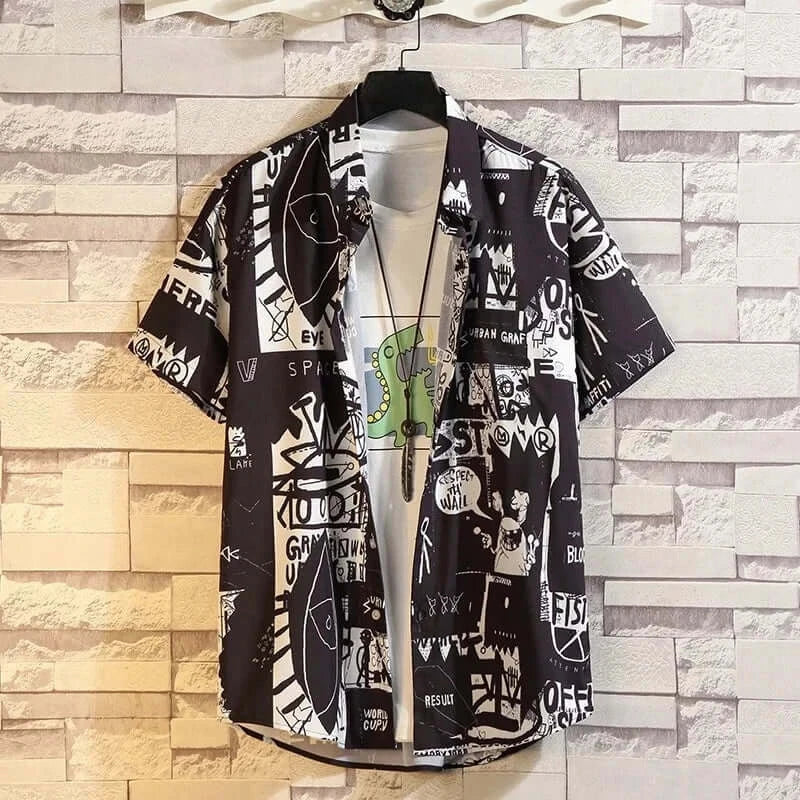 Men's Hawaiian Floral Short Sleeve Shirt