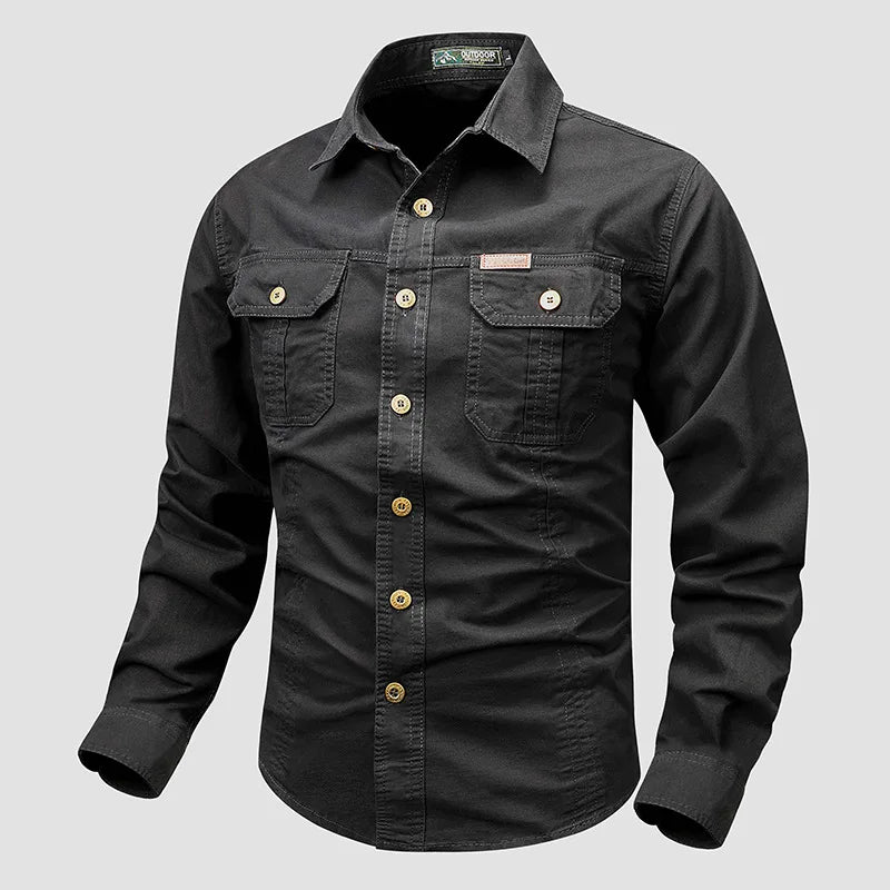 Men's Military Tactical Long Sleeve Shirt
