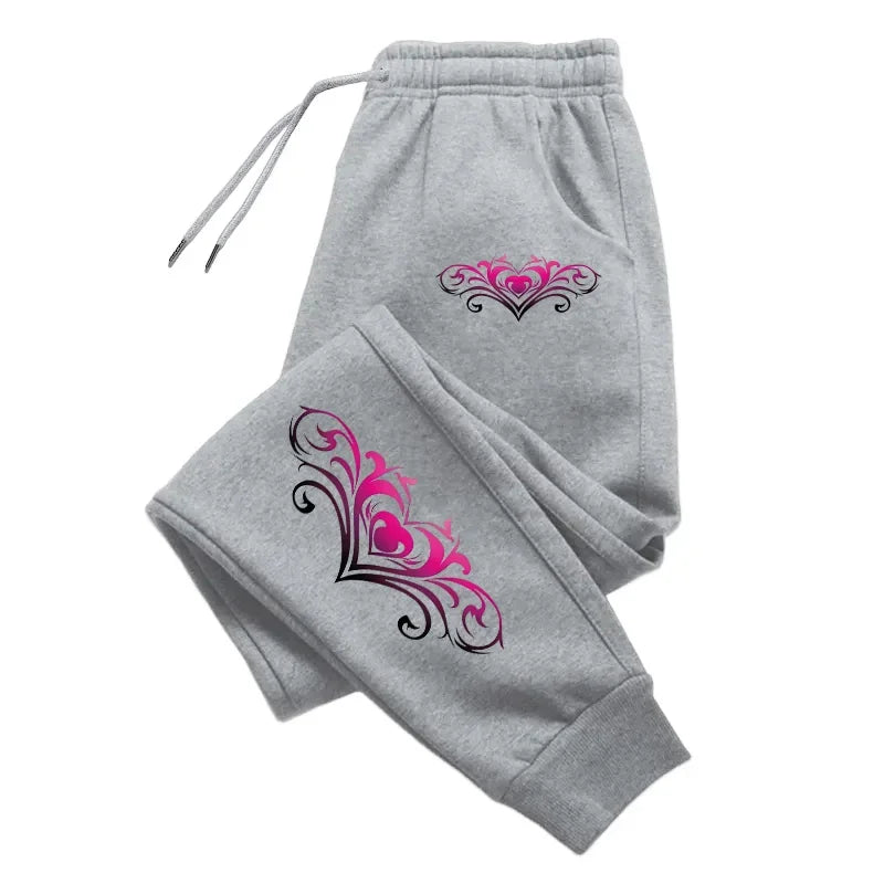 Quality Womens Sweatpants Fashion Printing Casual Street Pants Outdoors Jogging Sports Trousers Daily Office Home Woman Pants